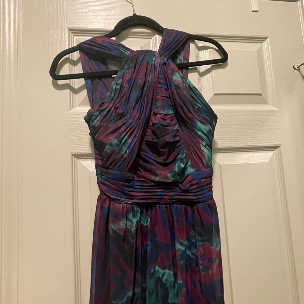 Sangria Brand Ball Gown Halter Top Dress (Small)